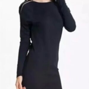 Michael Kors Classic Black Long Sleeve Dress NWT size L
